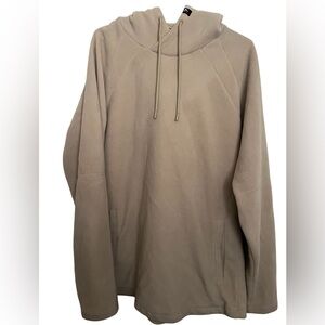 Gymshark Men’s Tan Pullover Fleece Hoodie XL Long Sleeve